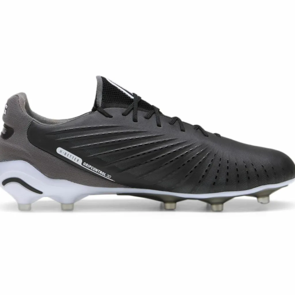Puma KING ULTIMATE FG AG voetbalschoenen heren black white cool dark grey< Voetbalschoenen