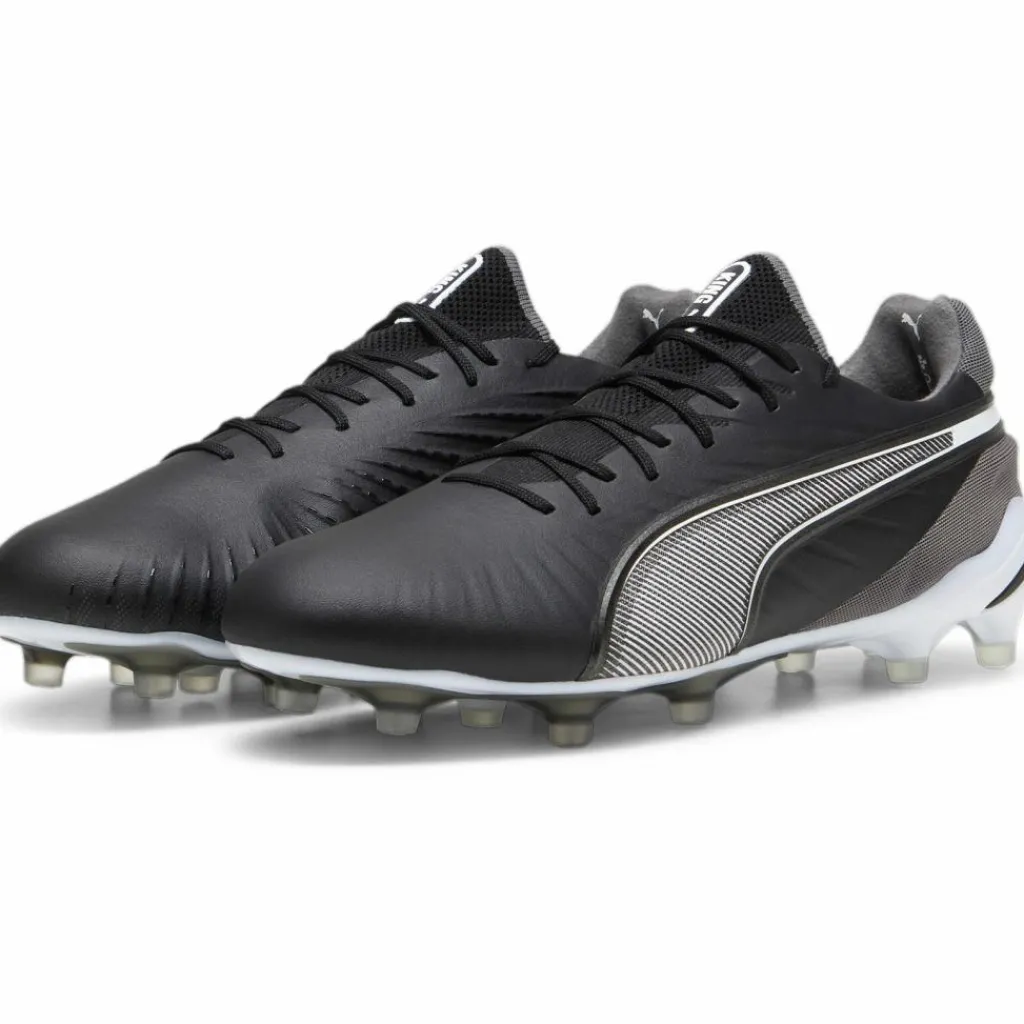 Puma KING ULTIMATE FG AG voetbalschoenen heren black white cool dark grey< Voetbalschoenen