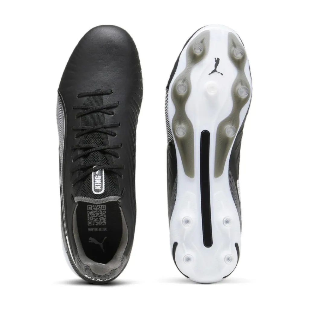 Puma KING ULTIMATE FG AG voetbalschoenen heren black white cool dark grey< Voetbalschoenen