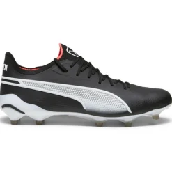 Puma King Ultimate FG AG voetbalschoenen heren black white fire orchid< Voetbalschoenen