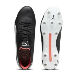 Puma King Ultimate FG AG voetbalschoenen heren black white fire orchid< Voetbalschoenen