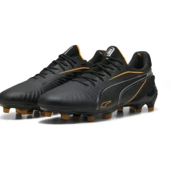 Voetbalschoenen-Puma KING ULTIMATE FG AG voetbalschoenen heren black heat fire silver