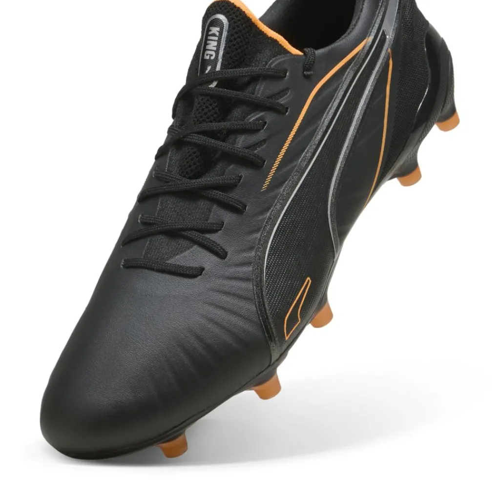 Voetbalschoenen-Puma KING ULTIMATE FG AG voetbalschoenen heren black heat fire silver