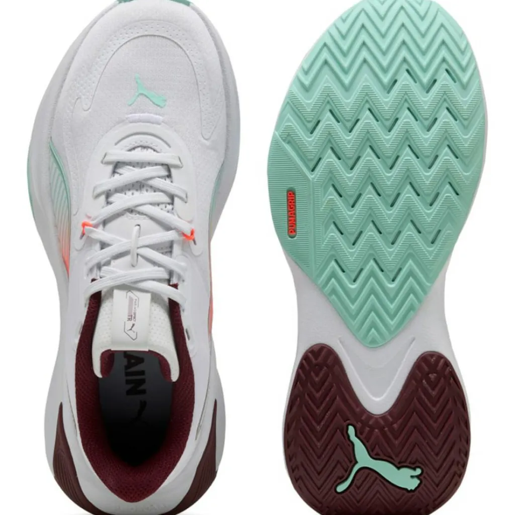 Puma PWR Hybrid fitness schoenen dames white ruby shimmer mint melt glowing red< Fitness Schoenen