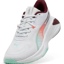 Puma PWR Hybrid fitness schoenen dames white ruby shimmer mint melt glowing red< Fitness Schoenen