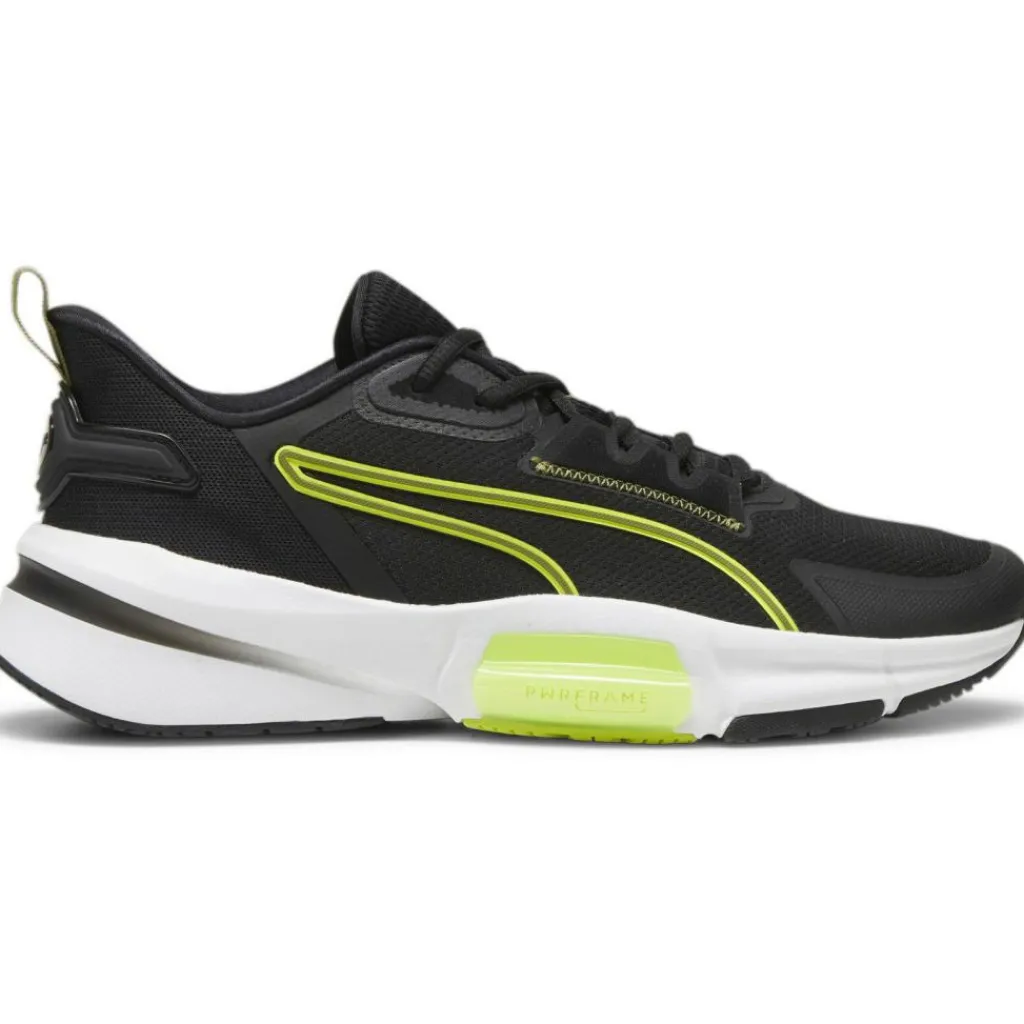 Puma PWRframe TR 3 fitness schoenen heren black olive green lime< Fitness Schoenen