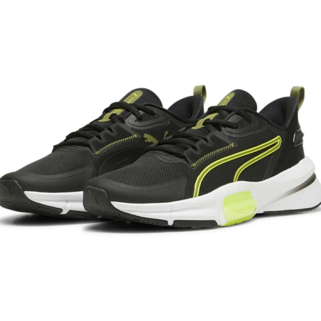 Puma PWRframe TR 3 fitness schoenen heren black olive green lime< Fitness Schoenen