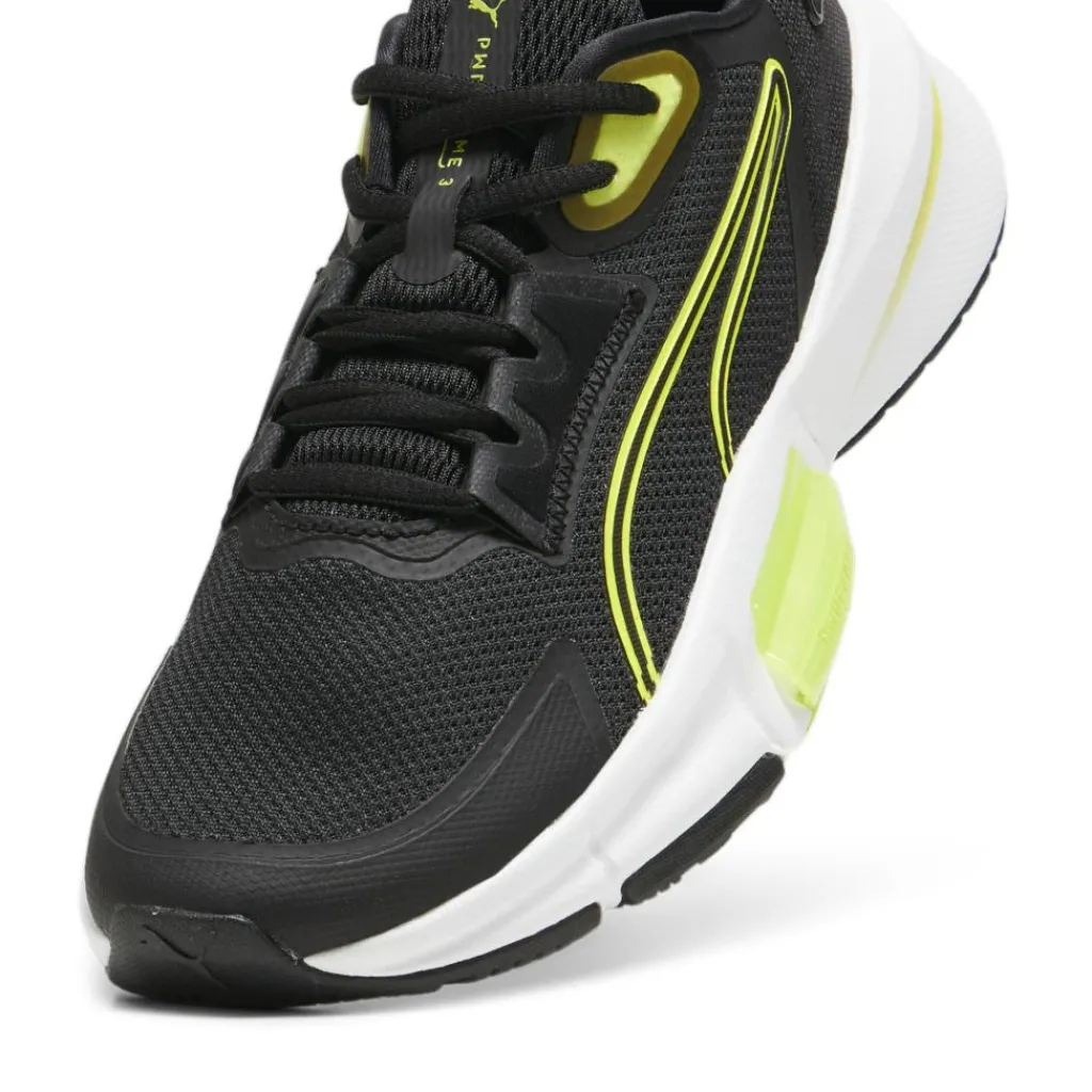 Fitness Schoenen-Puma PWRframe TR 3 fitness schoenen dames black lime pow white