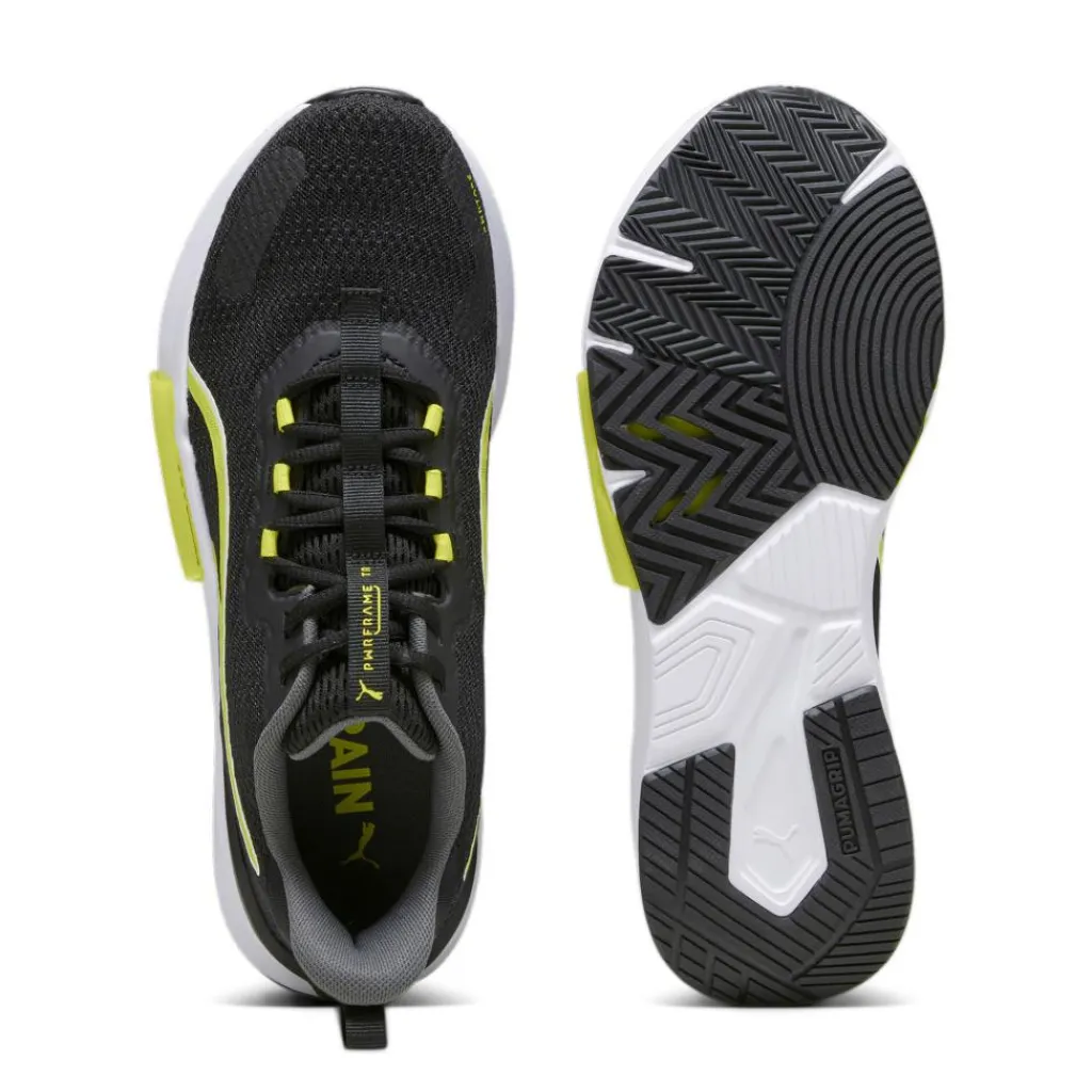 Fitness Schoenen-Puma PWRFRAME TR 2 fitness schoenen heren black yellow burst white