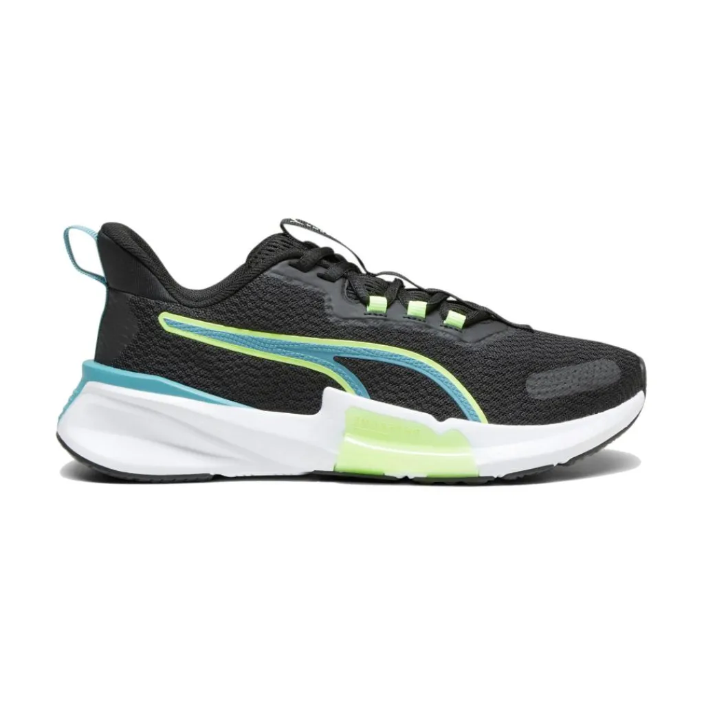 Puma PWRFRAME TR 2 fitness schoenen dames black bold blue speed green< Fitness Schoenen