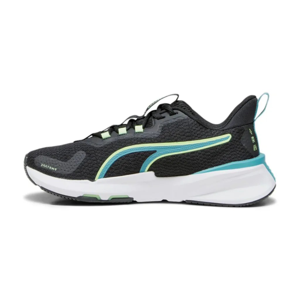 Puma PWRFRAME TR 2 fitness schoenen dames black bold blue speed green< Fitness Schoenen
