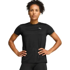 Puma TAD ESSENTIALS shirt dames black heather< Sportshirt