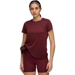 Puma TAD ESSENTIALS shirt dames ruby shimmer heather< Sportshirt