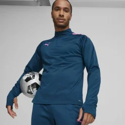 Voetbalkleding-Puma TeamLIGA trainingsshirt heren ocean tropic poison pink