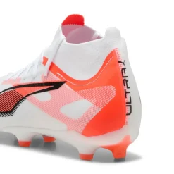Puma ULTRA 5 MATCH+ FG AG voetbalschoenen heren white black glowing red< Voetbalschoenen