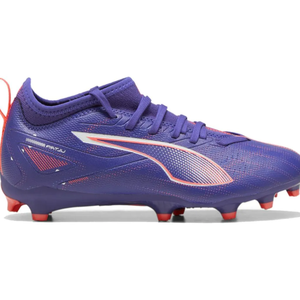 Puma ULTRA 5 MATCH FG AG voetbalschoenen junior lapis lazuli white sunset glow< Voetbalschoenen
