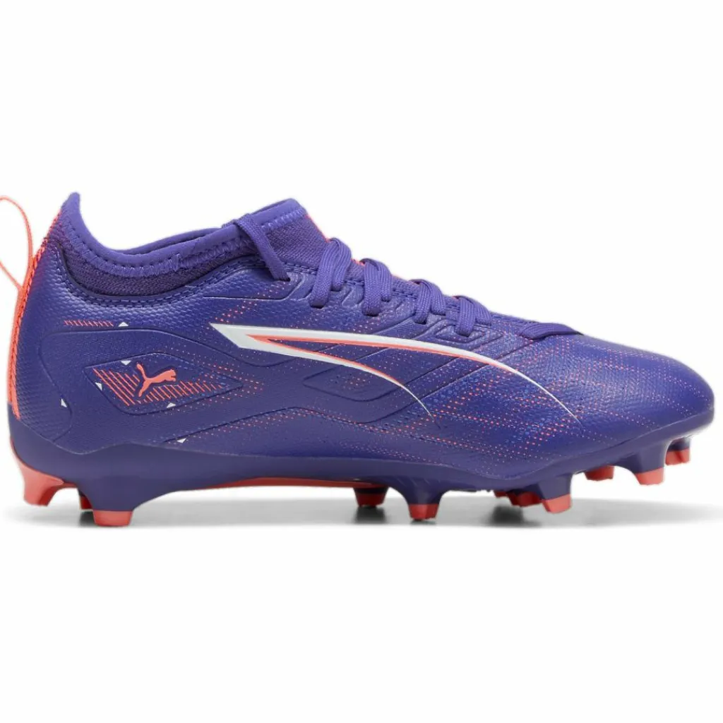 Puma ULTRA 5 MATCH FG AG voetbalschoenen junior lapis lazuli white sunset glow< Voetbalschoenen
