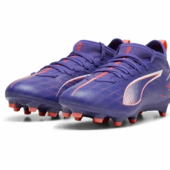 Puma ULTRA 5 MATCH FG AG voetbalschoenen junior lapis lazuli white sunset glow< Voetbalschoenen