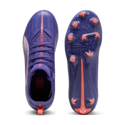 Puma ULTRA 5 MATCH FG AG voetbalschoenen junior lapis lazuli white sunset glow< Voetbalschoenen