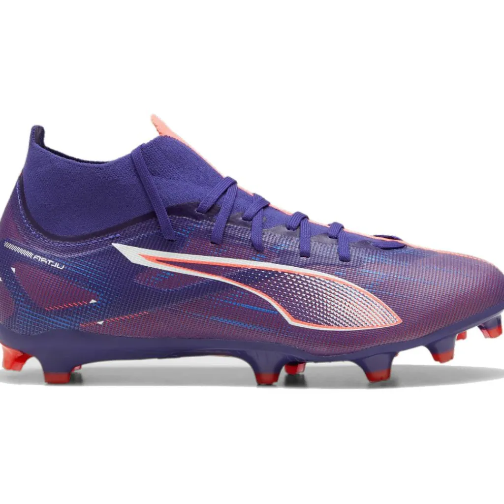Puma ULTRA 5 MATCH+ FG AG voetbalschoenen heren lapis lazuli white sunset glow< Voetbalschoenen