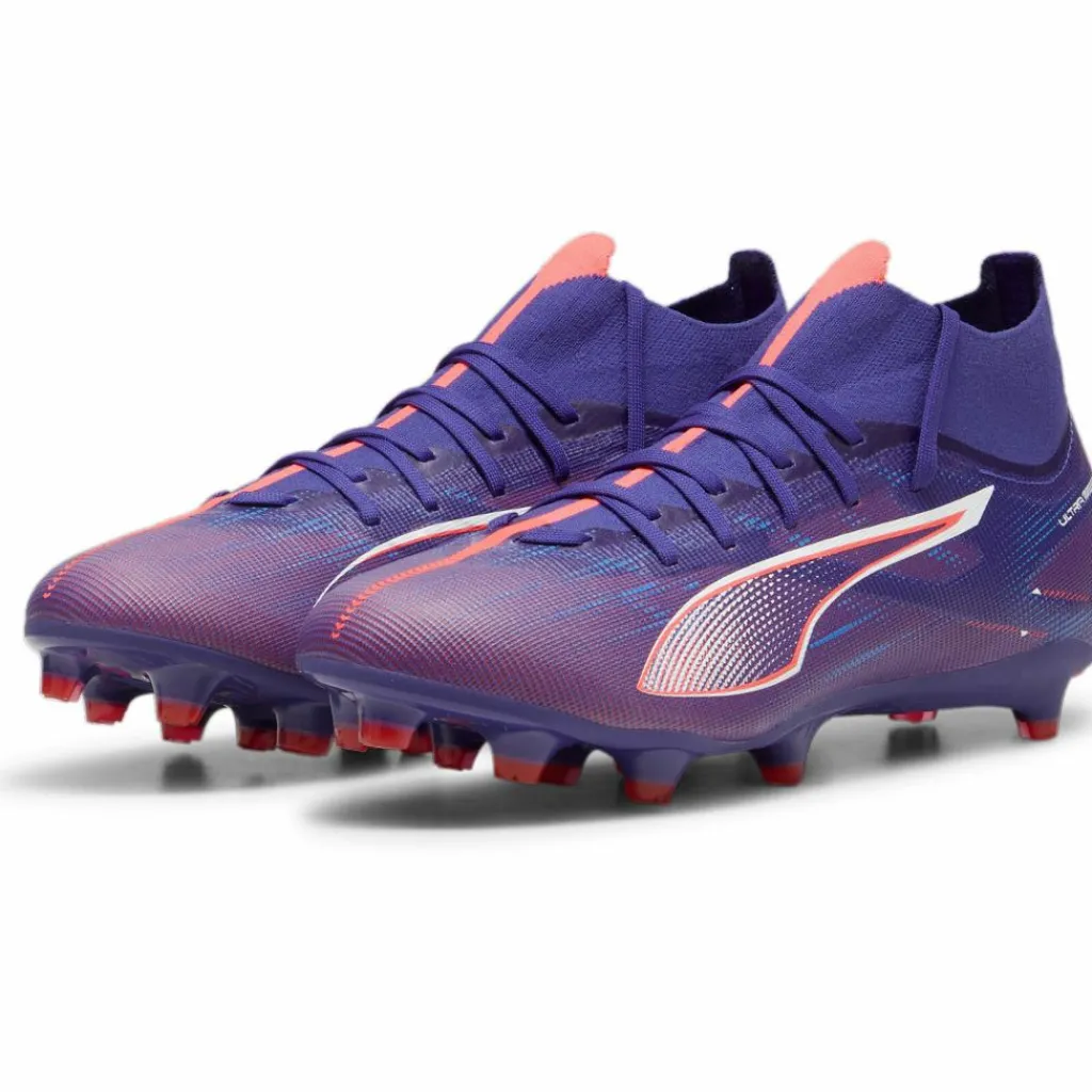 Puma ULTRA 5 MATCH+ FG AG voetbalschoenen heren lapis lazuli white sunset glow< Voetbalschoenen