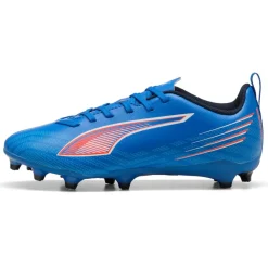 Puma Ultra 6 Play FG - AG voetbalschoenen junior ultra blue white glowing red< Voetbalschoenen