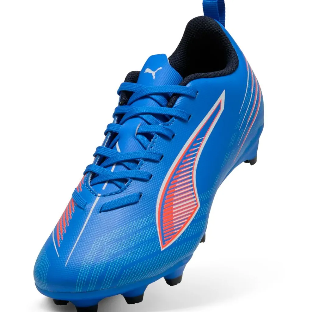Puma Ultra 6 Play FG - AG voetbalschoenen junior ultra blue white glowing red< Voetbalschoenen