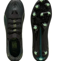 Voetbalschoenen-Puma Ultra 6 Pro FG - AG voetbalschoenen black fizzy light green terrain