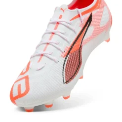 Puma ULTRA 5 PRO FG AG voetbalschoenen heren white black glowing red< Voetbalschoenen