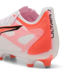 Puma ULTRA 5 PRO FG AG voetbalschoenen heren white black glowing red< Voetbalschoenen