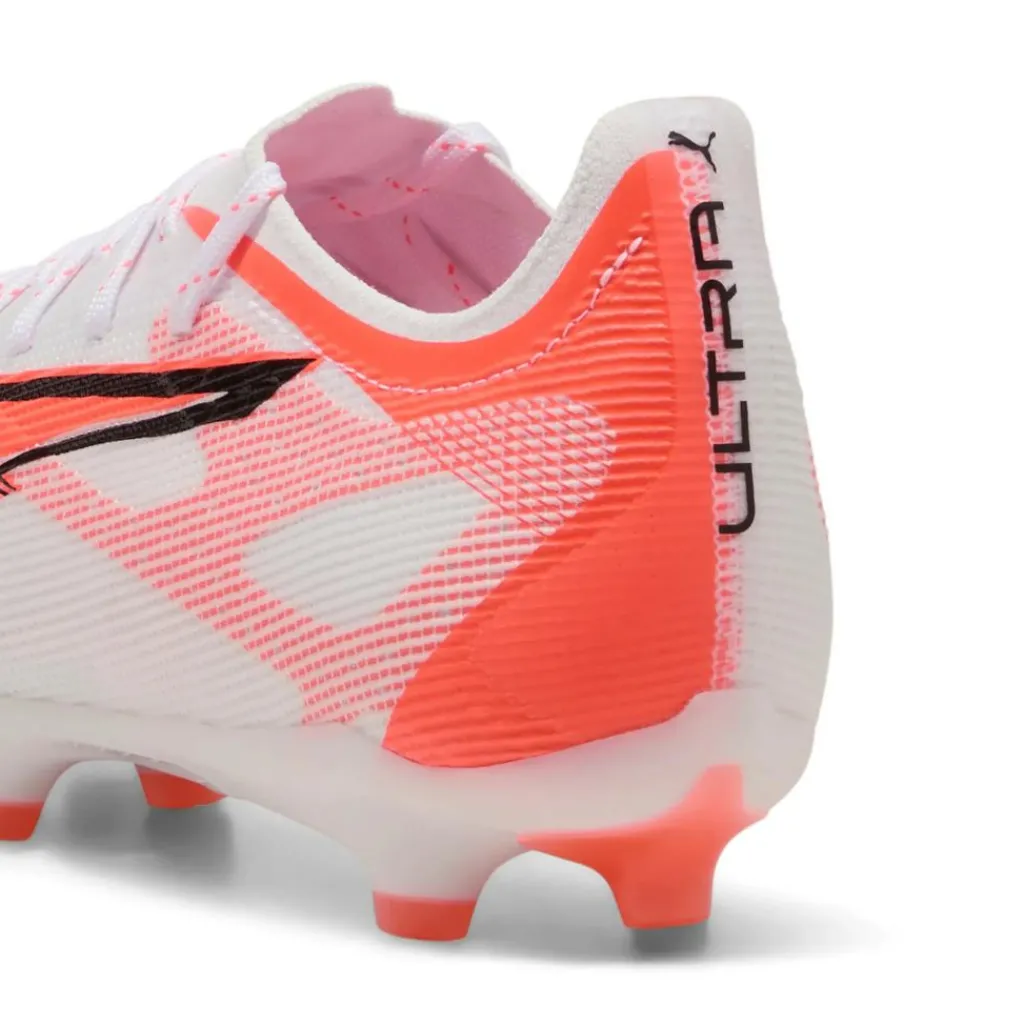 Puma ULTRA 5 PRO FG AG voetbalschoenen heren white black glowing red< Voetbalschoenen