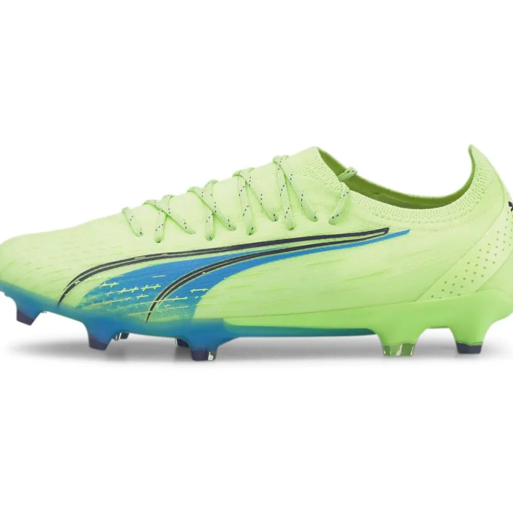Voetbalschoenen-Puma Ultra Ultimate FG AG voetbalschoenen heren fizzy light parisian night glimmer blue