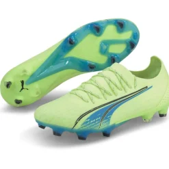 Voetbalschoenen-Puma Ultra Ultimate FG AG voetbalschoenen heren fizzy light parisian night glimmer blue
