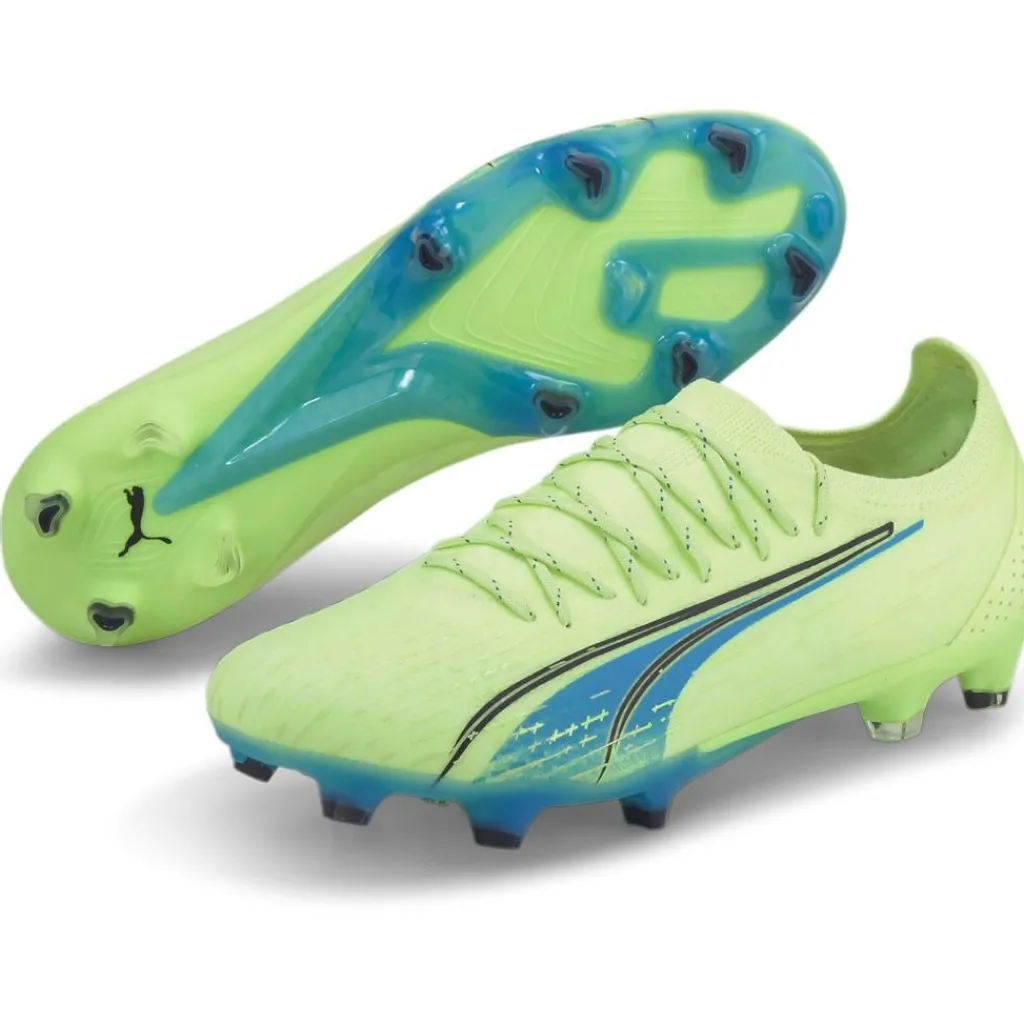 Voetbalschoenen-Puma Ultra Ultimate FG AG voetbalschoenen heren fizzy light parisian night glimmer blue