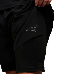 Sportbroek-Puma x HYROX 2 in 1 short heren black