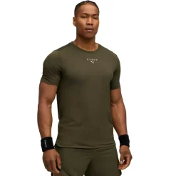 Puma x HYROX Cloudspun ThermoAdapt shirt heren dark olive< Sportshirt