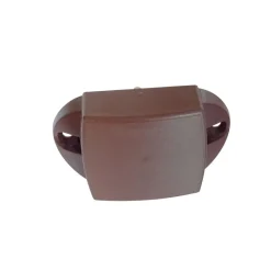 Pushlock Binnenslot en schootplaatje maxi bruin< Hang- & Sluitwerk