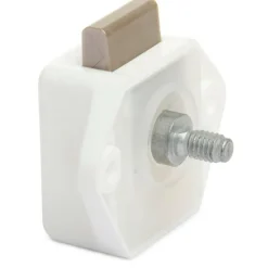 Pushlock Binnenslot en schootplaatje mini wit< Hang- & Sluitwerk