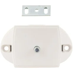 Hang- & Sluitwerk-Pushlock Binnenslot toilet en schootplaatje wit