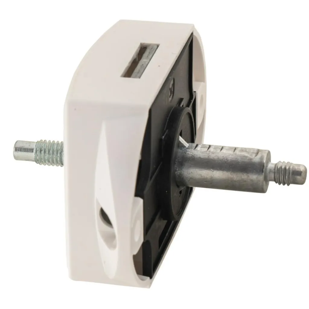 Hang- & Sluitwerk-Pushlock Binnenslot toilet en schootplaatje wit