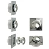 Hang- & Sluitwerk-Pushlock Drukknop + buitenring vierkant mini glans chroom