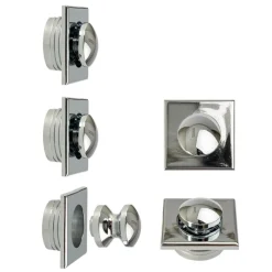 Hang- & Sluitwerk-Pushlock Drukknop + buitenring vierkant mini glans chroom
