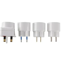 Q-Link Reisstekkerset 4-voudig wit< Camping Elektra