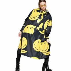 Rainkiss All Smiles X Smiley regenponcho black< Regenkleding & -Laarzen