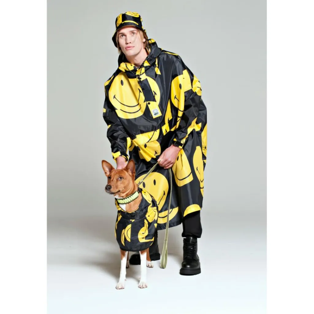 Rainkiss All Smiles X Smiley regenponcho black< Regenkleding & -Laarzen