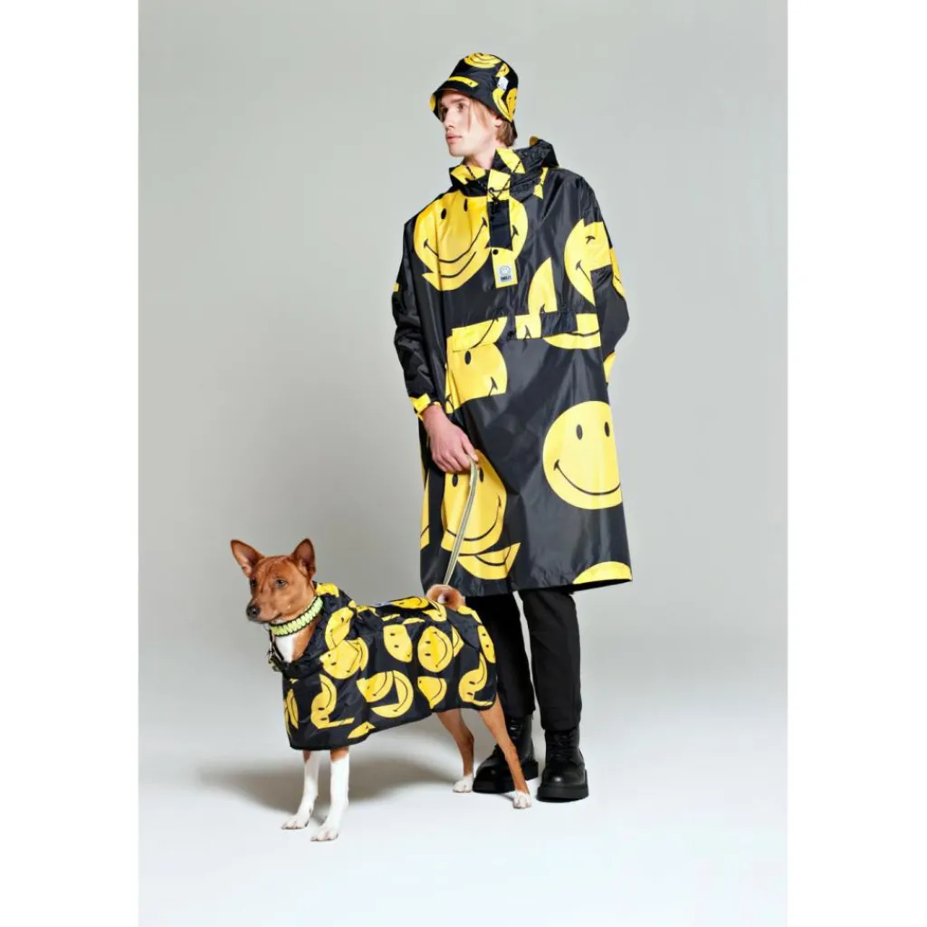 Rainkiss All Smiles X Smiley regenponcho black< Regenkleding & -Laarzen