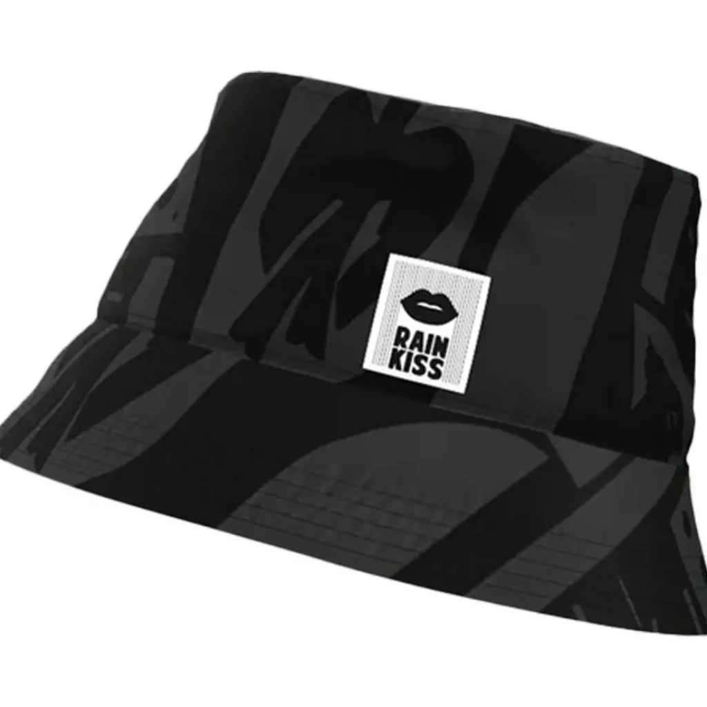 Rainkiss Back to Black Art Camo Bucket regenhoed black< Regenkleding & -Laarzen