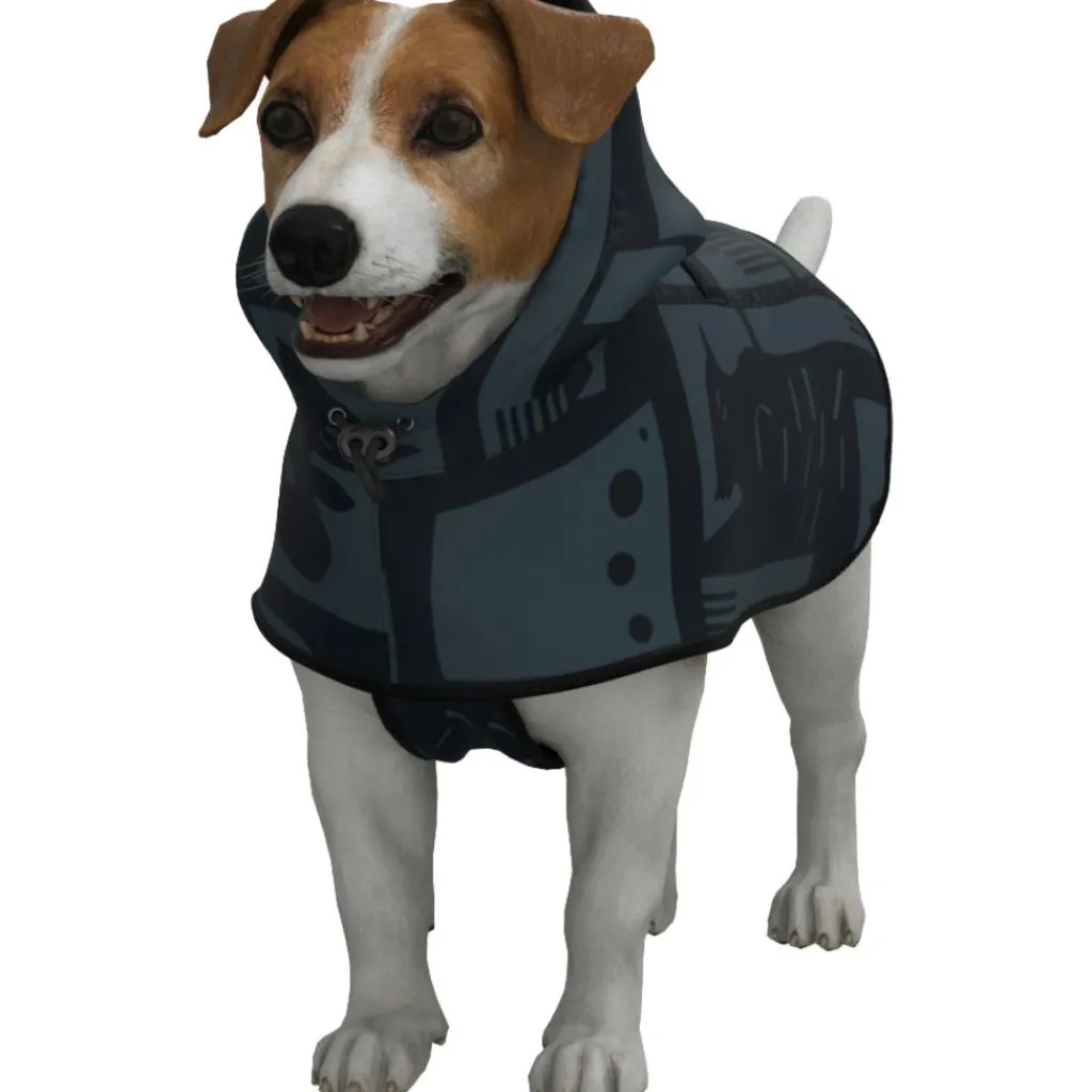 Hondenartikelen-Rainkiss Back To Black Dog Poncho regenjas hond black