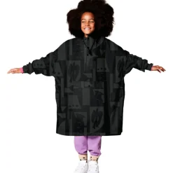 Regenkleding & -Laarzen-Rainkiss Back To Black regenponcho junior black
