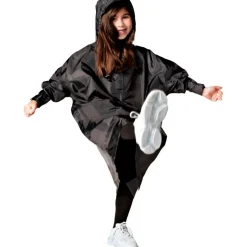 Regenkleding & -Laarzen-Rainkiss Back To Black regenponcho junior black